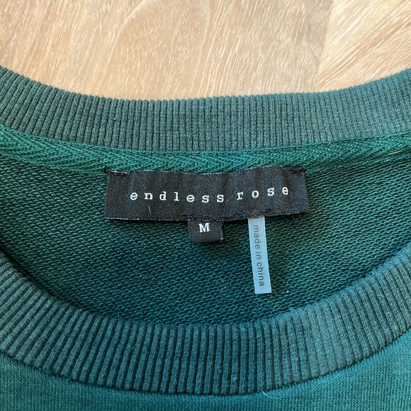 Endless Rose Green Amore Sweatshirt - Picture 7 of 7